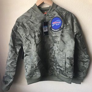 Women's Nike NFL Buffalo Bills Salute Service Camo Jacket Bomber AT7863-222 Sz M
